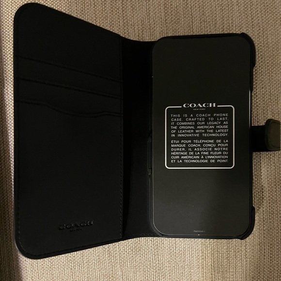 Coach IPhone Folio case New in box fits 13/14/15 - Picture 6 of 11